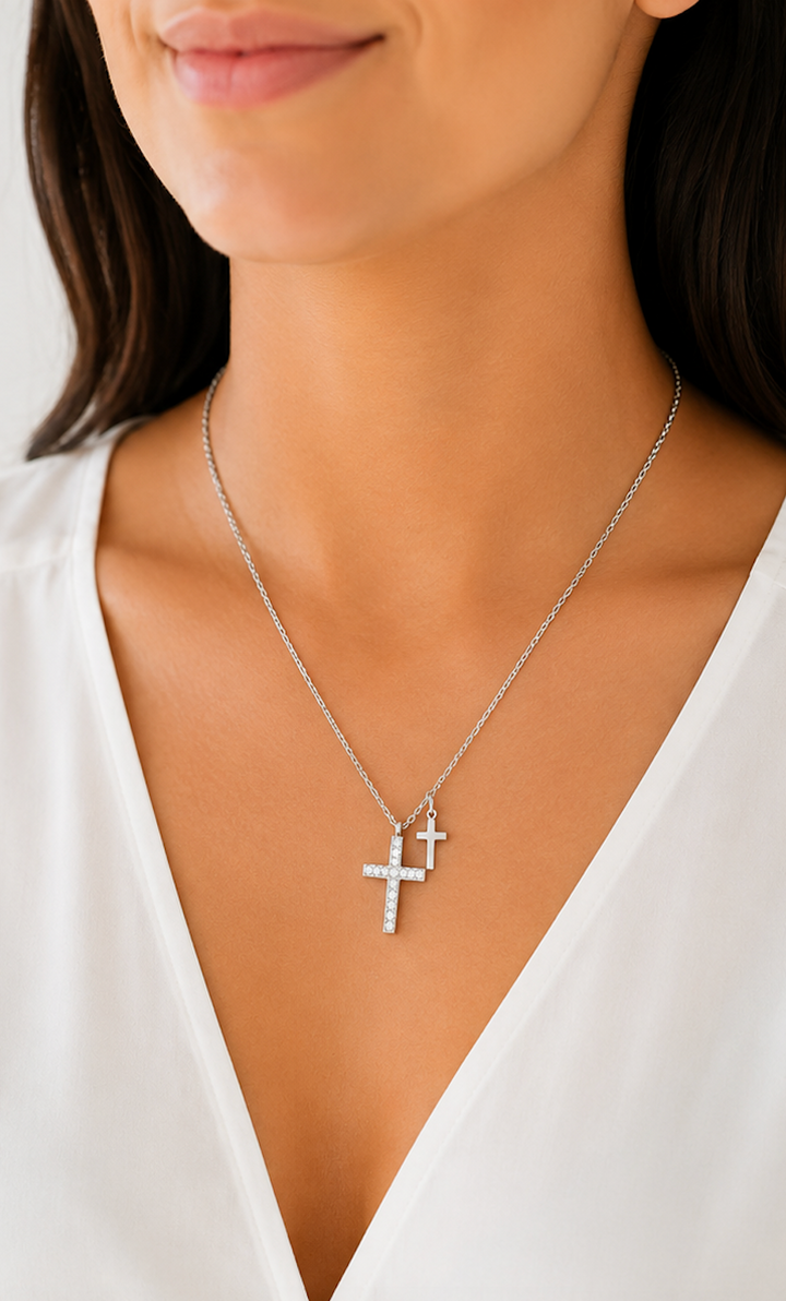 The Double Cross Necklace