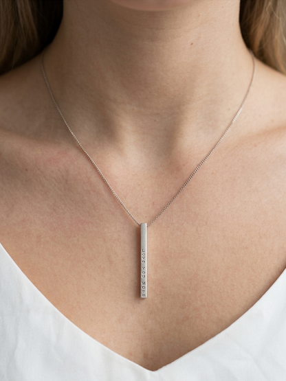 The Love You More Pin Drop Necklace