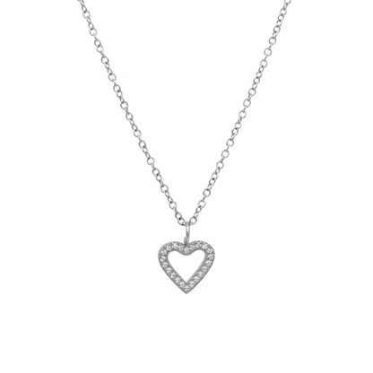 Dainty Silhouette Heart Necklace