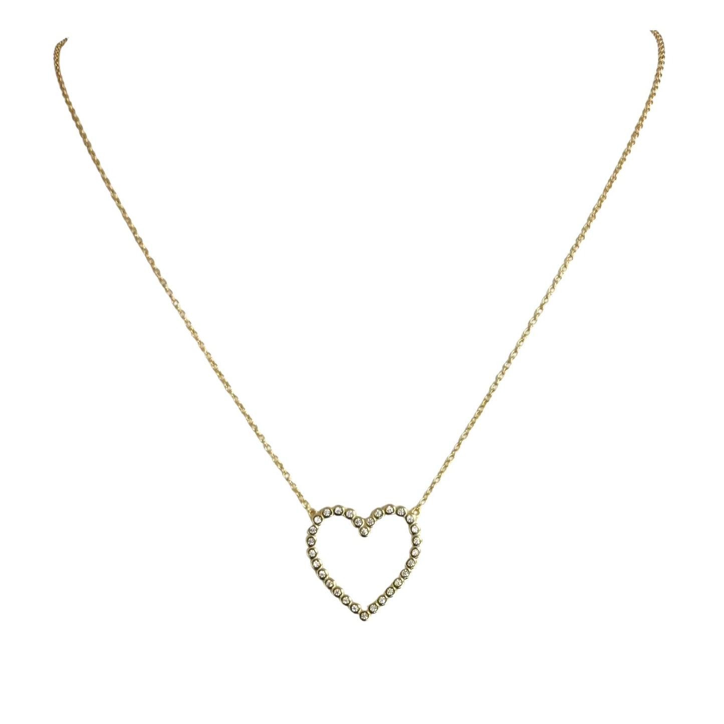 The Sparkling Silhouette Heart Necklace