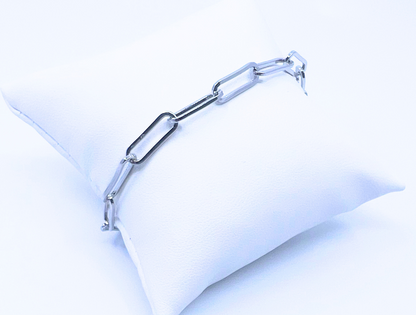 The Paperclip Silver Bracelet
