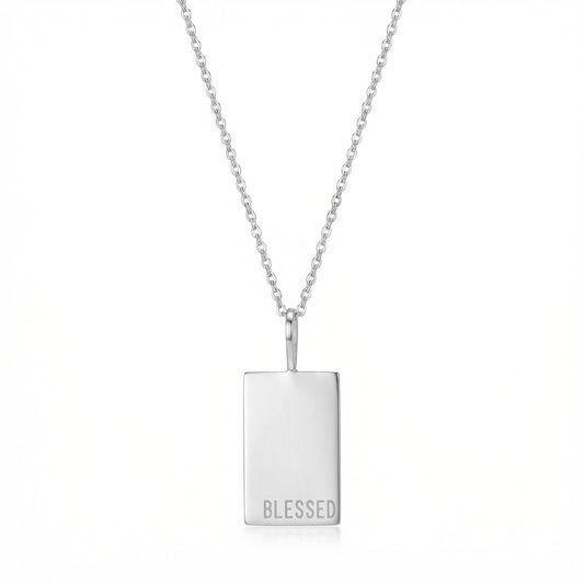 Blessed Tag Necklace