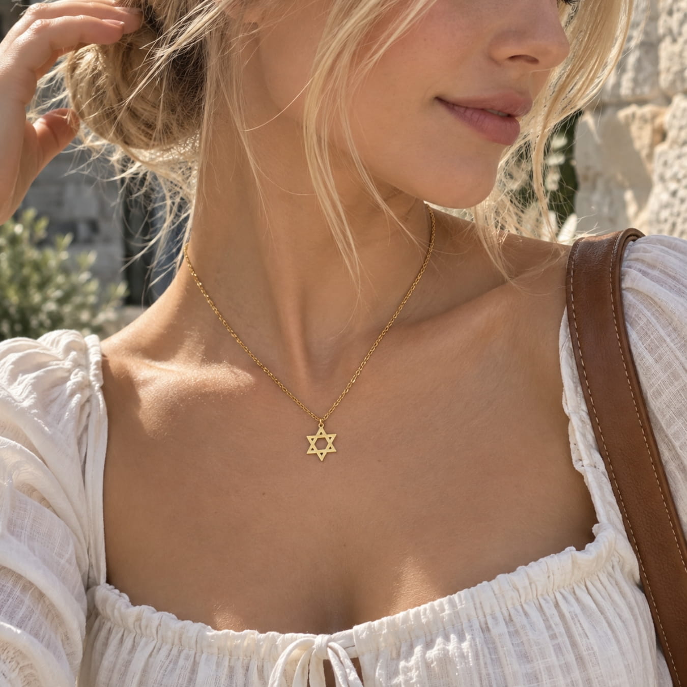 The Rustic Star of David Necklace