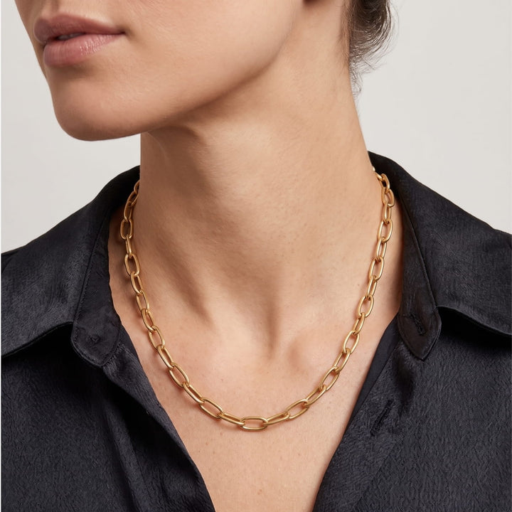 Super Chunky Cable Gold Necklace