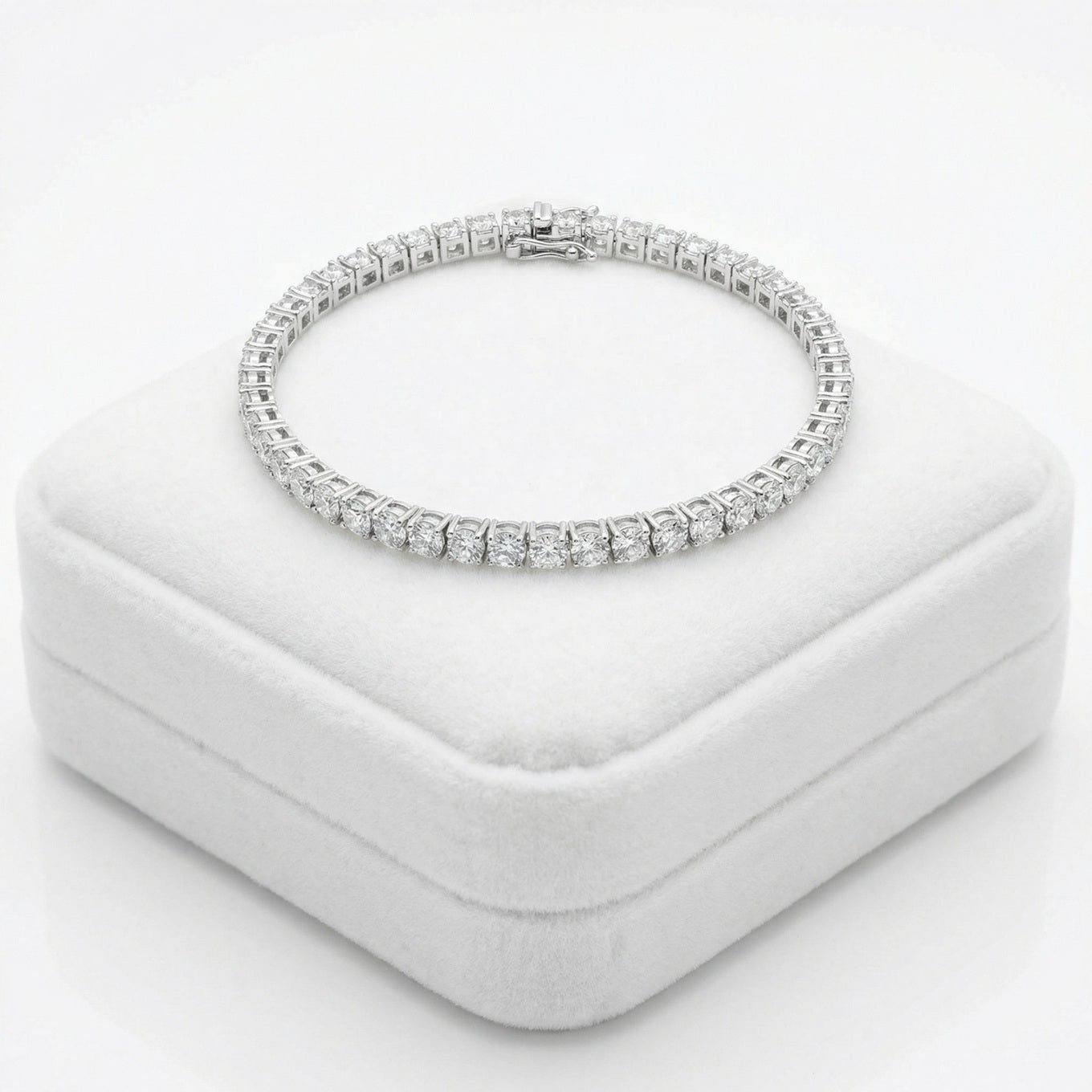 The Silver Bling Tennis Bracelet