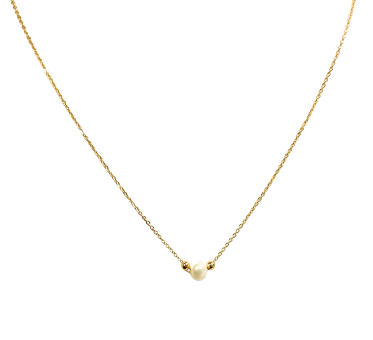 Ariel Gold & Pearl Necklace