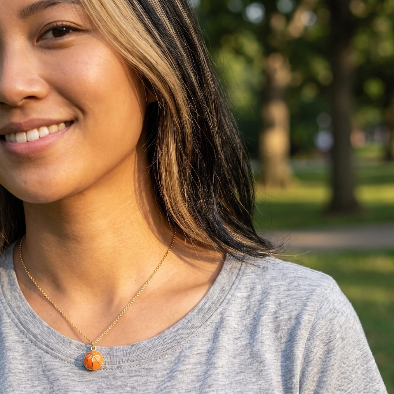 The BasketBall Gold Necklace