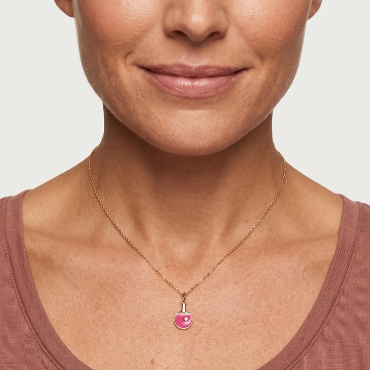 The Colorful Ping Pong Paddle Necklace