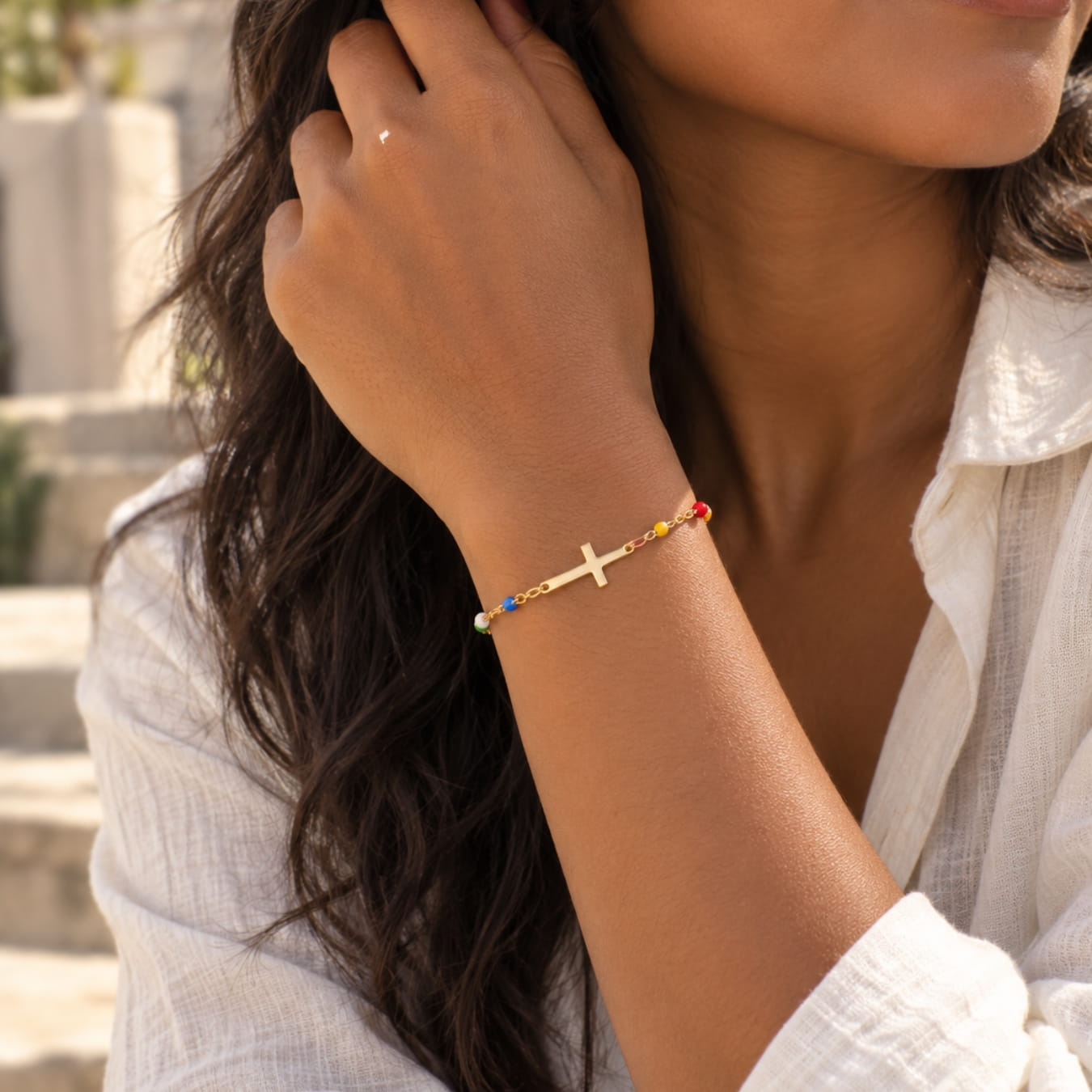 The Faith Bracelet with Colorful Beads