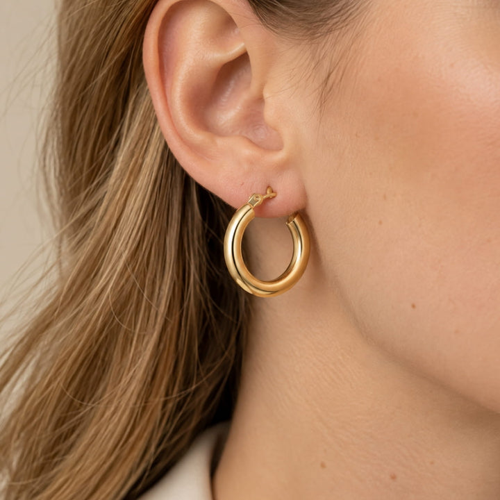 The Gold Hoop Earrings