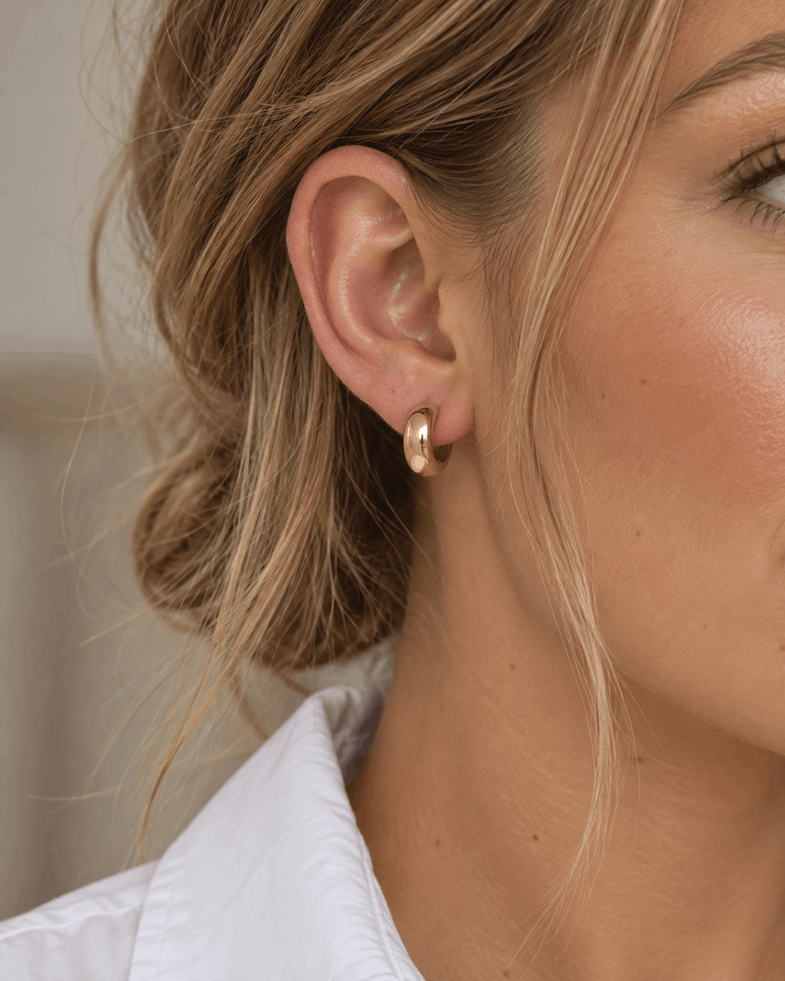 The Gold Smooth Hoops