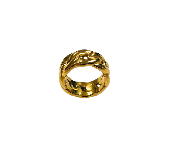 The Knot Round Gold Ring