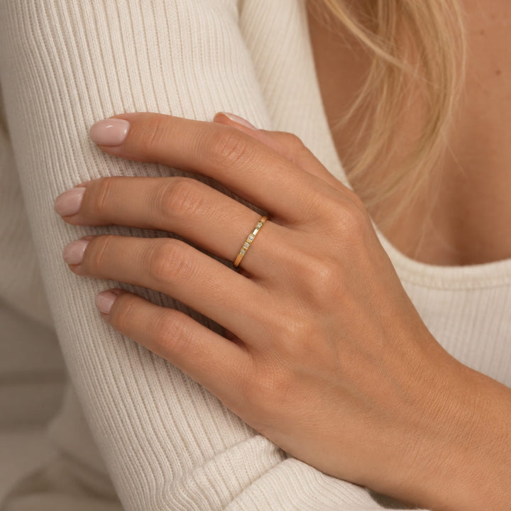 The Little Rhinestones Gold Ring