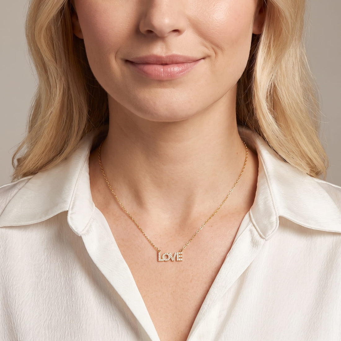 The Love Horizontal Necklace Bling