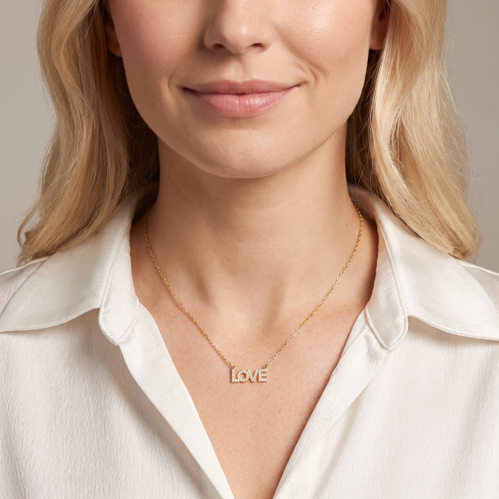 The Love Horizontal Necklace Bling