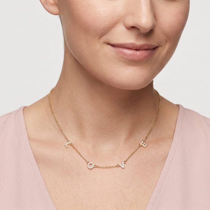 The Love Spaced Necklace Bling