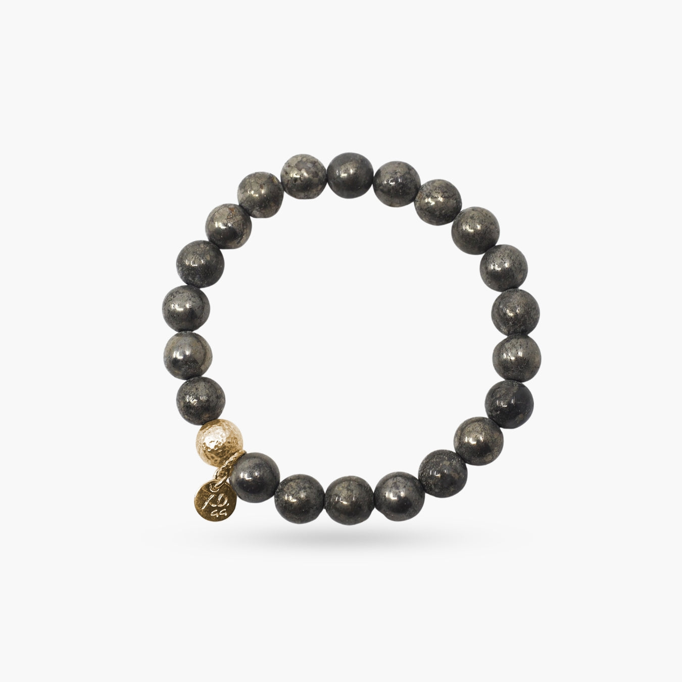 The Luna Bracelet in Pyrite