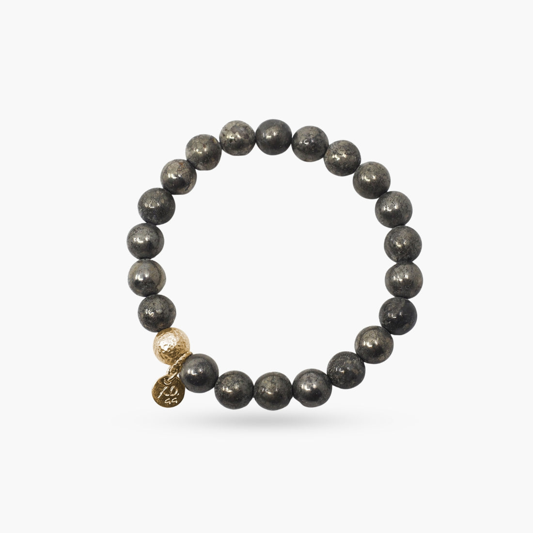 The Luna Bracelet in Pyrite