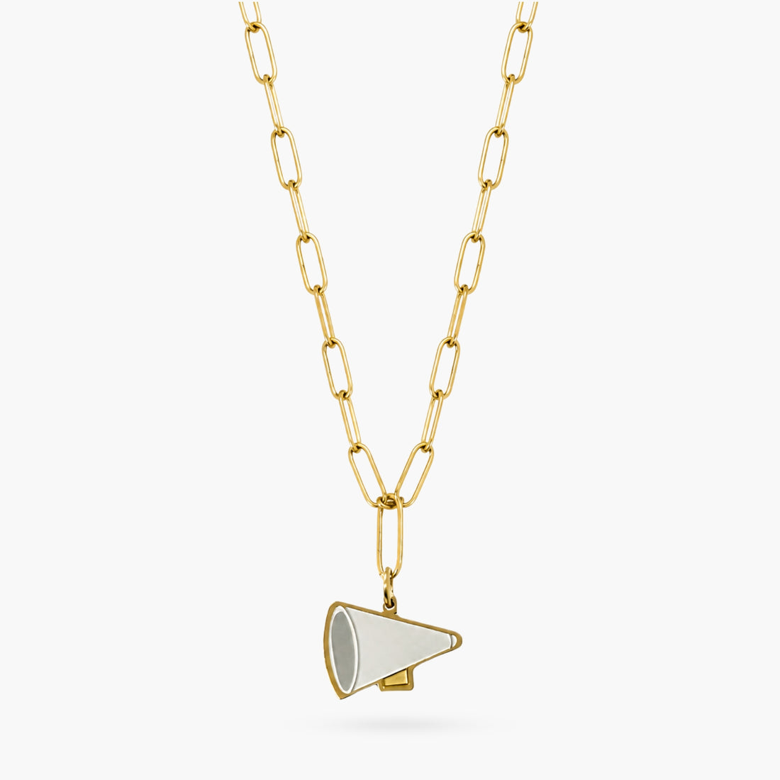 The Megaphone Silver & Gold Charm Necklace