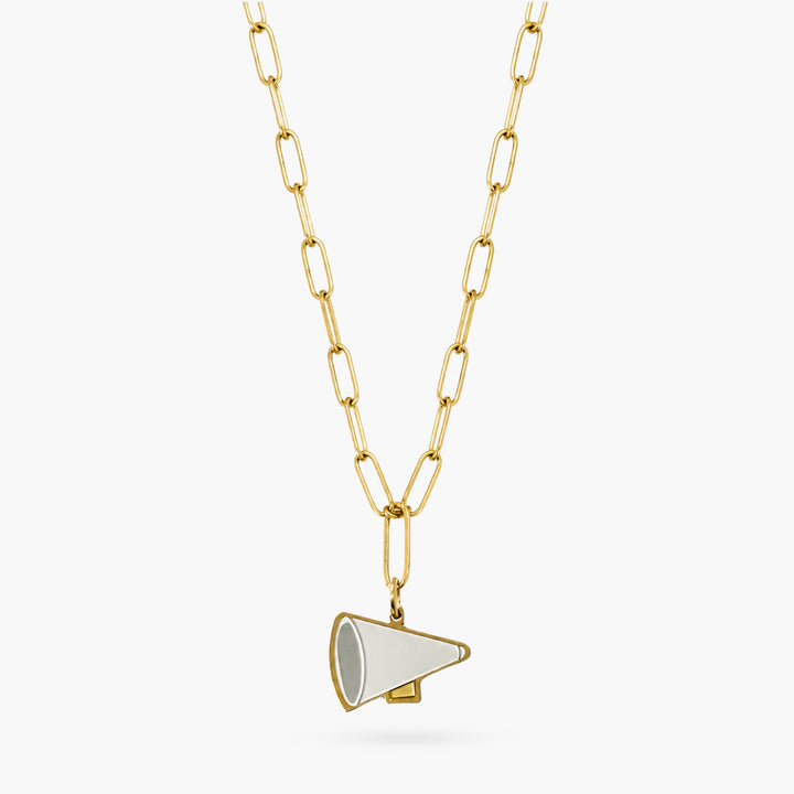 The Megaphone Silver & Gold Charm Necklace