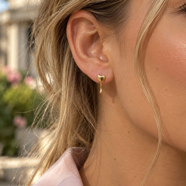 The Melt Your Heart Gold Earrings