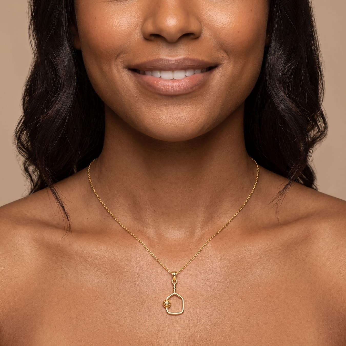 The PickleBall Gold Necklace