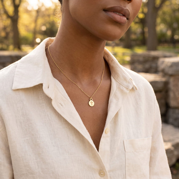 The Polished Go With Grace Cross Necklace