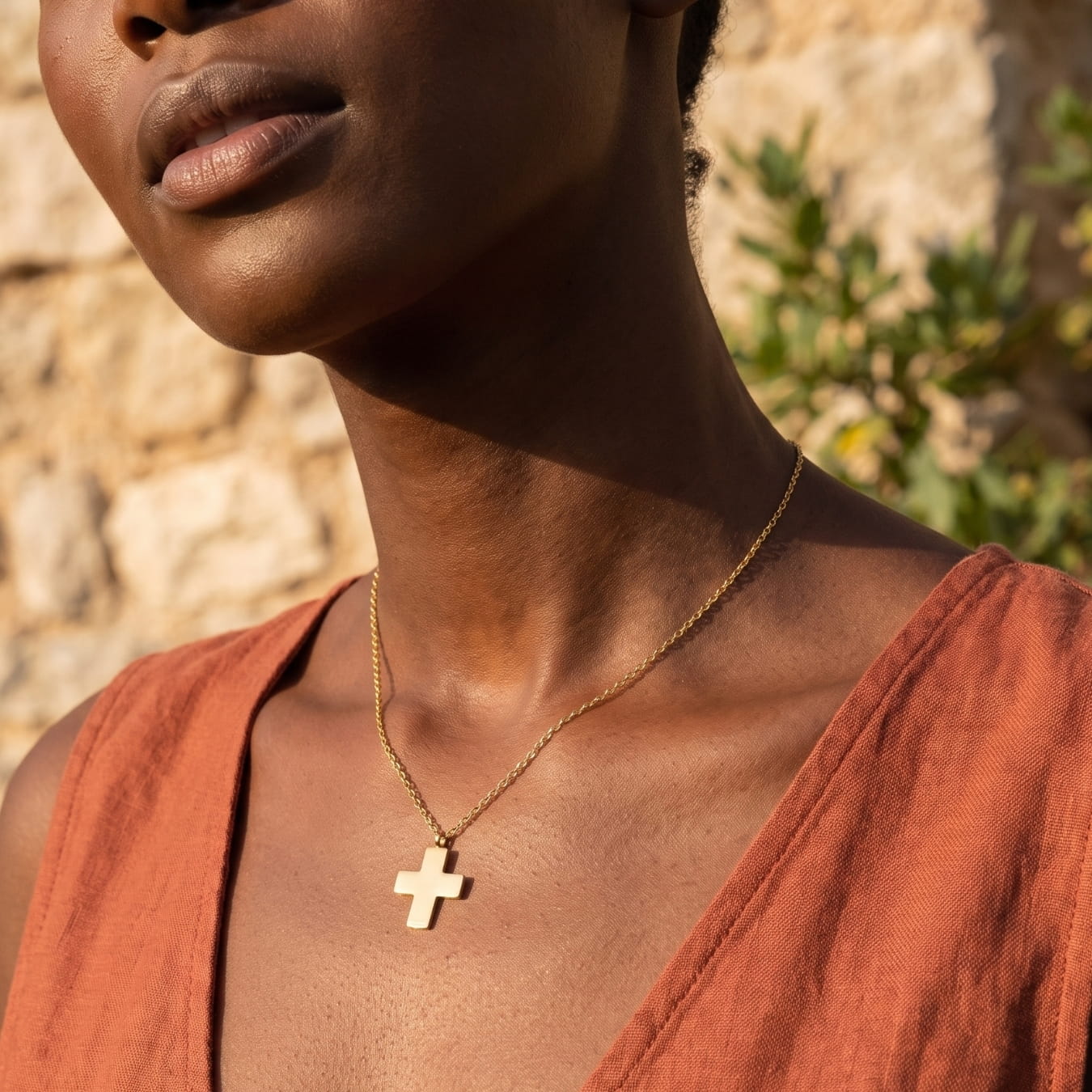 The Polished Walk in Faith Cross Necklace