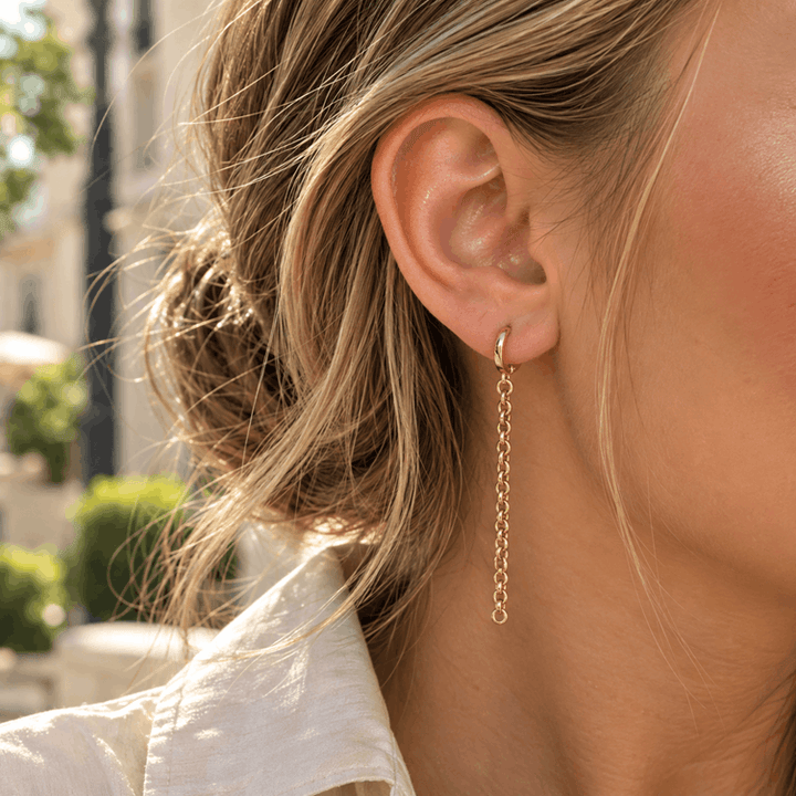 The Round Cable Link Earrings