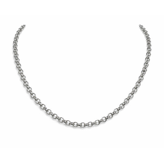 The Round Cable Link Silver Necklace