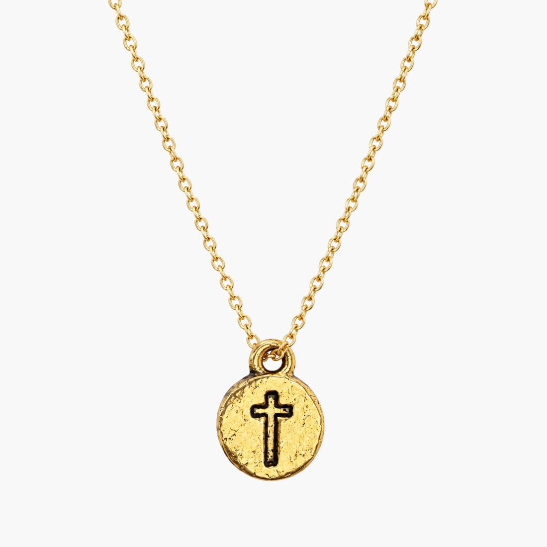 The Rustic Go With Grace Cross Necklace