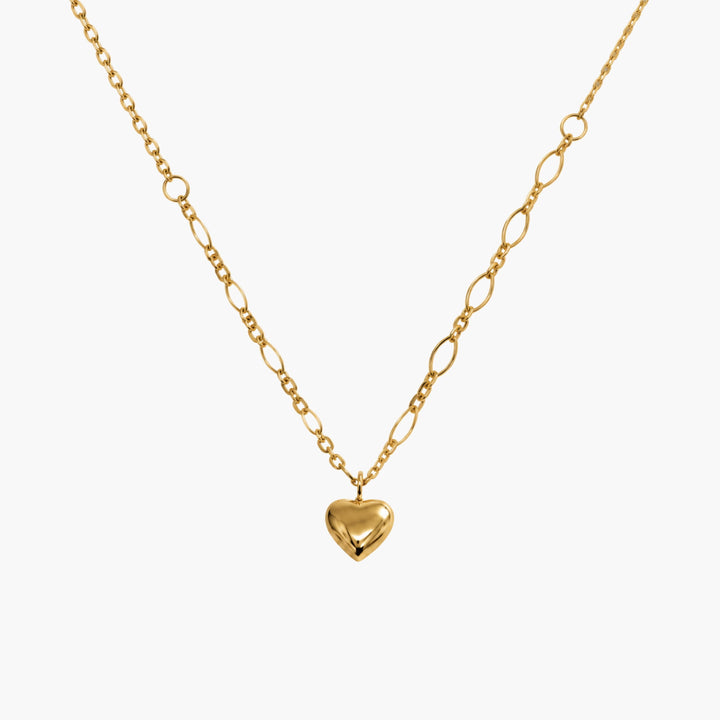 The Small Heart on a Lola Link Gold Chain