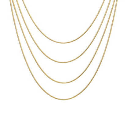 The Snake Chain Gold Set (4 in 1)