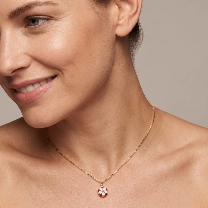 The Soccer Ball Gold Necklace