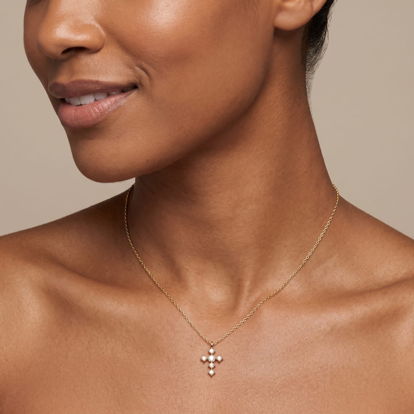 The Sparkle Cross my Heart Necklace