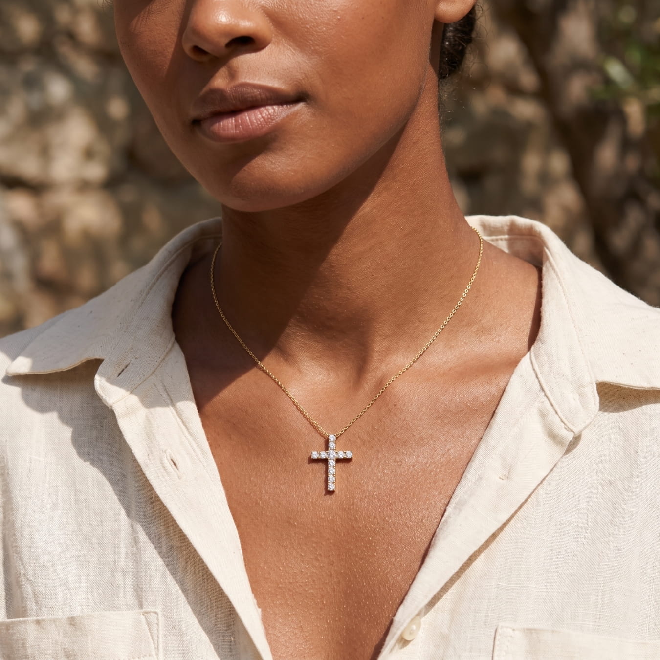The Sparkling Cross Necklace
