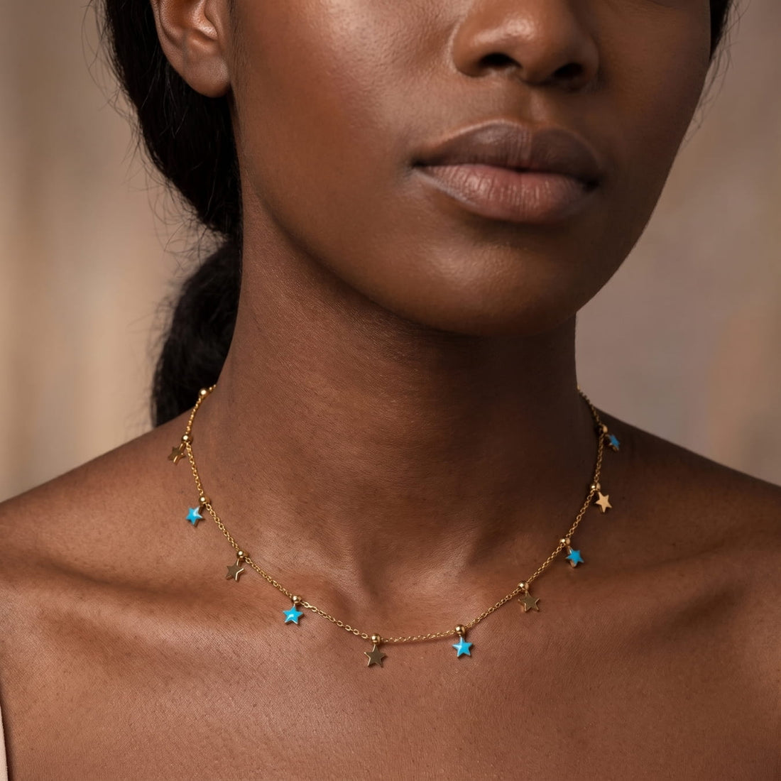 The Stars in the Sky Gold Necklace