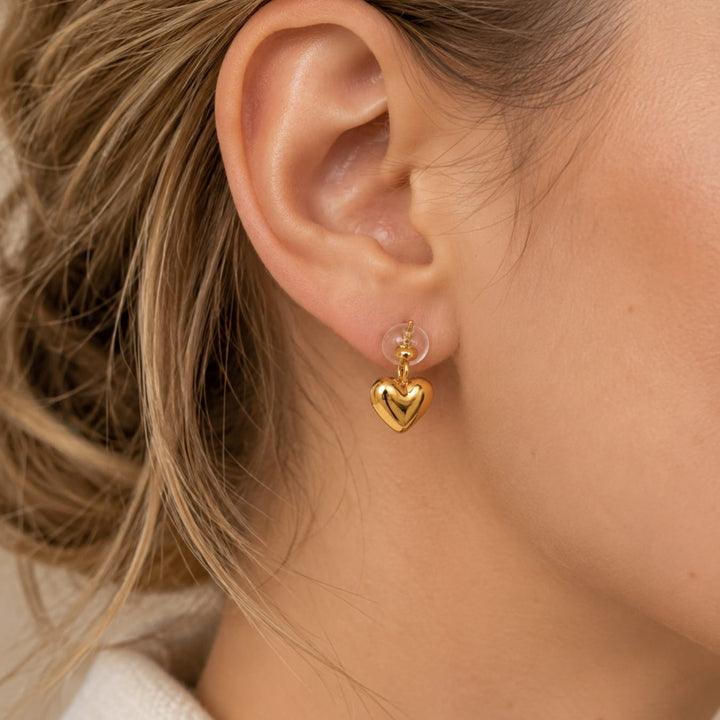 The Stud Heart Earrings