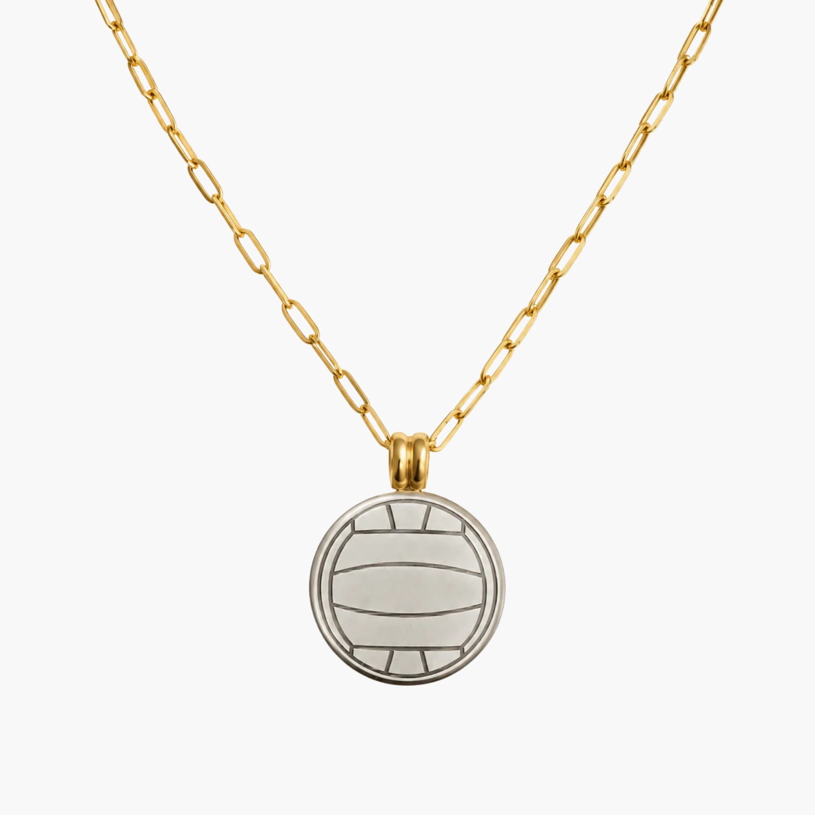 The Water Polo Silver & Gold Coin Necklace