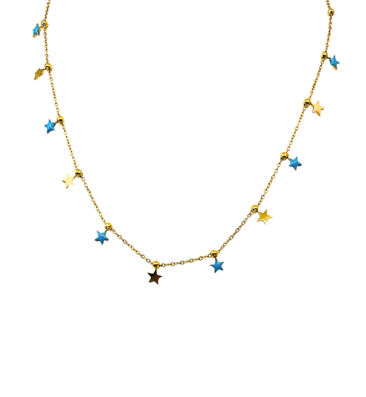 The Stars in the Sky Gold Necklace