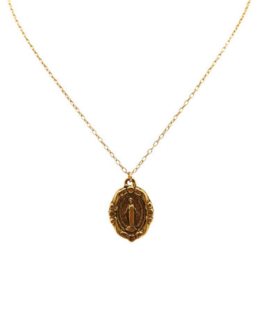 The Virgin Mary Gold Necklace
