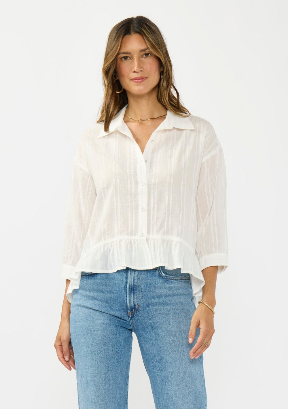 White Button-Down Shirt