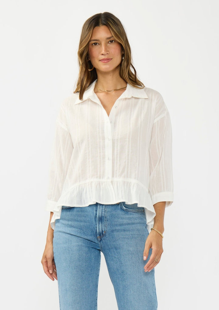 White Button-Down Shirt