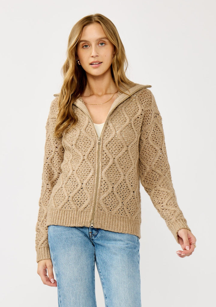 Brown Wrap Blouse