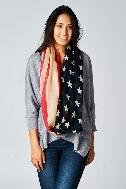 Printed Scarf Cardigan