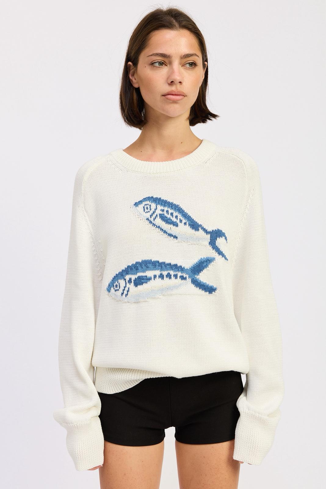 Sardine Intarsia Sweater