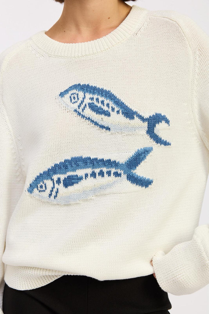 Sardine Intarsia Sweater