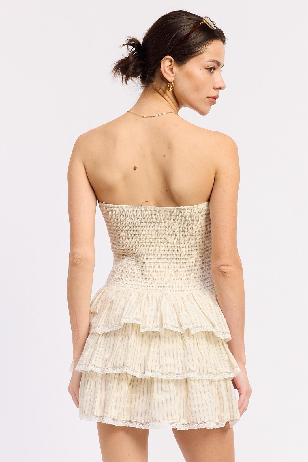Tube Smoked Top Mini Dress
