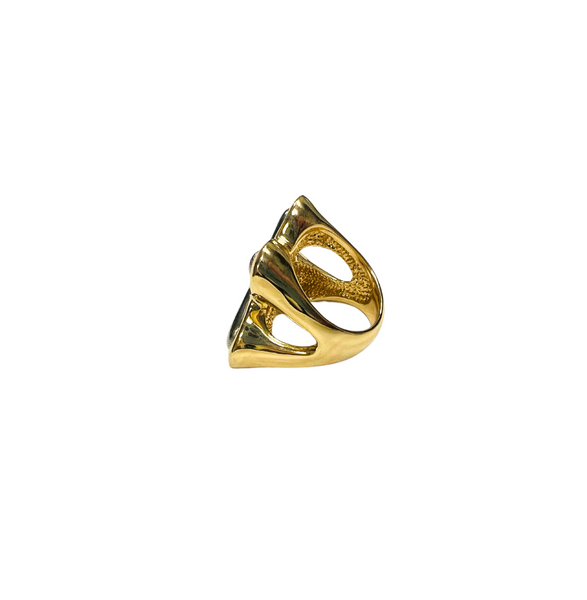 The X Silver & Gold Ring