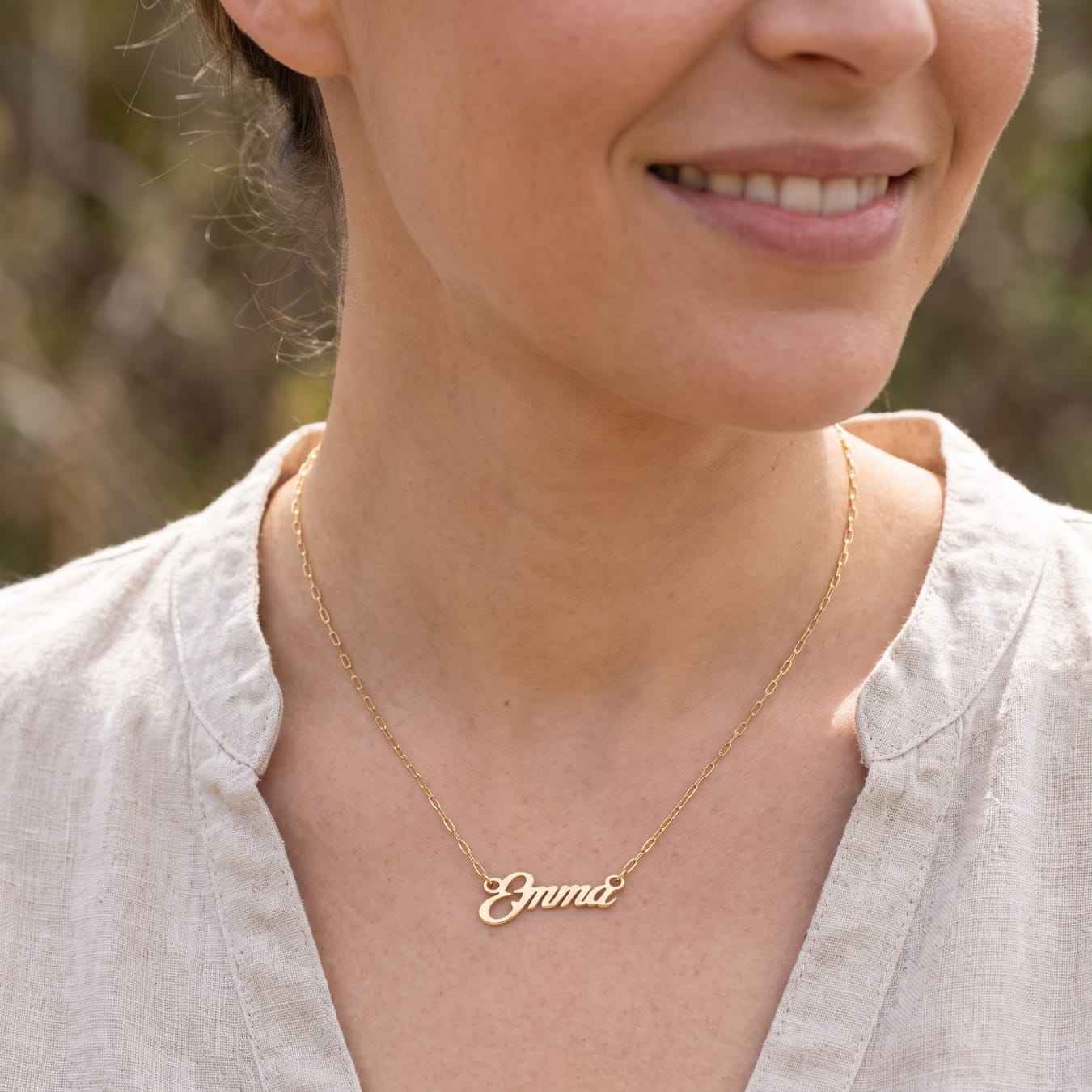 Your Name in Gold - Custom Gold Name Necklaces